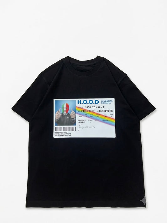 H.O.O.D Tee Black