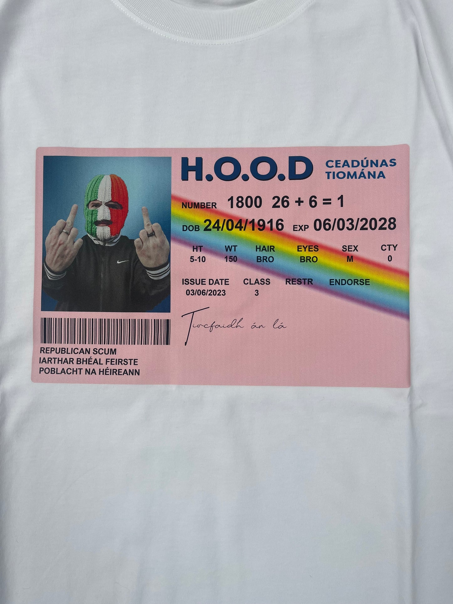 H.O.O.D Tee White