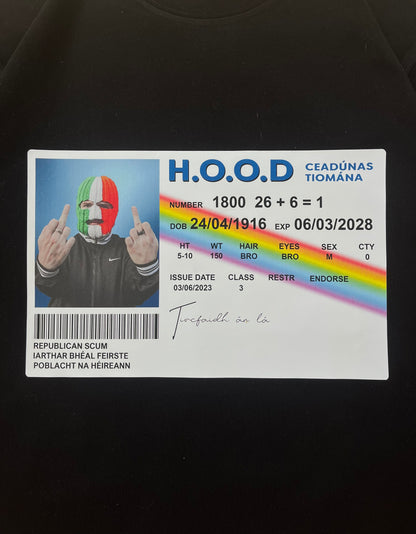 H.O.O.D Tee Black